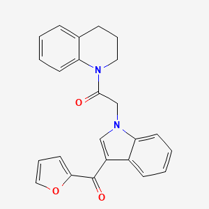 2-[3-(FURAN-2-CARBONYL)-1H-INDOL-1-YL]-1-(1,2,3,4-TETRAHYDROQUINOLIN-1-YL)ETHAN-1-ONE