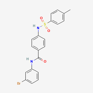 N-(3-bromophenyl)-4-{[(4-methylphenyl)sulfonyl]amino}benzamide