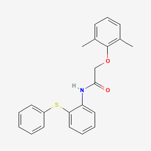 molecular formula C22H21NO2S B3593212 2-(2,6-dimethylphenoxy)-N-(2-phenylsulfanylphenyl)acetamide 