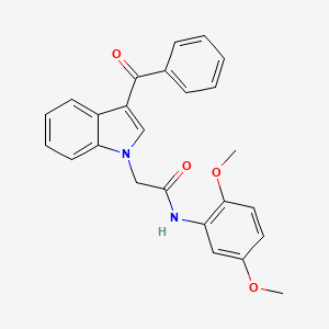 2-(3-benzoyl-1H-indol-1-yl)-N-(2,5-dimethoxyphenyl)acetamide