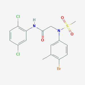 N~2~-(4-bromo-3-methylphenyl)-N~1~-(2,5-dichlorophenyl)-N~2~-(methylsulfonyl)glycinamide