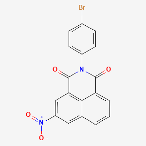 molecular formula C18H9BrN2O4 B3593275 2-(4-bromophenyl)-5-nitro-1H-benzo[de]isoquinoline-1,3(2H)-dione 