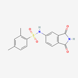 molecular formula C16H14N2O4S B3593286 N-(1,3-dioxo-2,3-dihydro-1H-isoindol-5-yl)-2,4-dimethylbenzenesulfonamide 