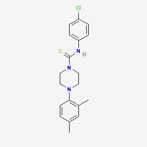 N-(4-chlorophenyl)-4-(2,4-dimethylphenyl)-1-piperazinecarbothioamide