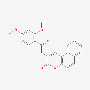 2-[2-(2,4-dimethoxyphenyl)-2-oxoethyl]-3H-benzo[f]chromen-3-one