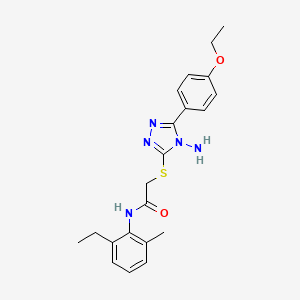 2-{[4-amino-5-(4-ethoxyphenyl)-4H-1,2,4-triazol-3-yl]sulfanyl}-N-(2-ethyl-6-methylphenyl)acetamide