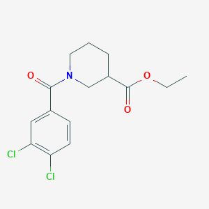 molecular formula C15H17Cl2NO3 B359351 Ethyl 1-(3,4-dichlorobenzoyl)-3-piperidinecarboxylate CAS No. 349616-88-2