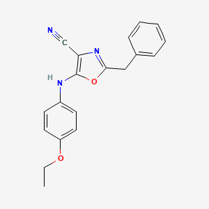 2-benzyl-5-[(4-ethoxyphenyl)amino]-1,3-oxazole-4-carbonitrile