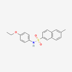 molecular formula C19H19NO3S B3593668 N-(4-ethoxyphenyl)-6-methylnaphthalene-2-sulfonamide 