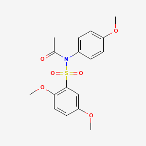 N-[(2,5-dimethoxyphenyl)sulfonyl]-N-(4-methoxyphenyl)acetamide