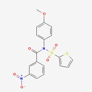 N-(4-methoxyphenyl)-3-nitro-N-(2-thienylsulfonyl)benzamide