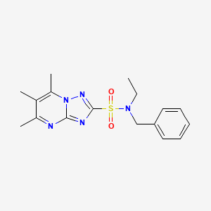 N-benzyl-N-ethyl-5,6,7-trimethyl-[1,2,4]triazolo[1,5-a]pyrimidine-2-sulfonamide