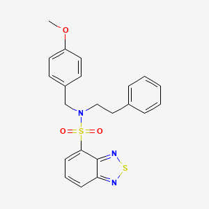 N-[(4-methoxyphenyl)methyl]-N-(2-phenylethyl)-2,1,3-benzothiadiazole-4-sulfonamide