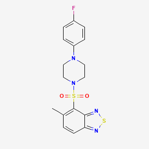 4-{[4-(4-Fluorophenyl)piperazin-1-yl]sulfonyl}-5-methyl-2,1,3-benzothiadiazole