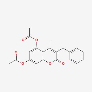 3-benzyl-4-methyl-2-oxo-2H-chromene-5,7-diyl diacetate