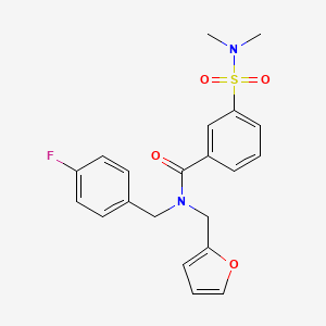 3-[(dimethylamino)sulfonyl]-N-(4-fluorobenzyl)-N-(2-furylmethyl)benzamide