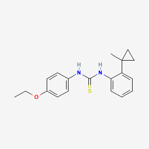 molecular formula C19H22N2OS B3593864 1-(4-Ethoxyphenyl)-3-[2-(1-methylcyclopropyl)phenyl]thiourea 