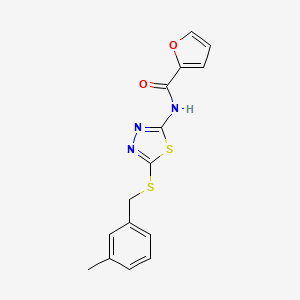 N-{5-[(3-methylbenzyl)thio]-1,3,4-thiadiazol-2-yl}-2-furamide