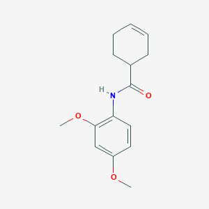 molecular formula C15H19NO3 B359390 N-(2,4-dimethoxyphenyl)-3-cyclohexene-1-carboxamide CAS No. 880455-09-4