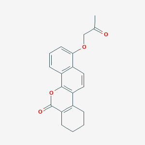 molecular formula C20H18O4 B3593933 1-(2-oxopropoxy)-7,8,9,10-tetrahydro-6H-dibenzo[c,h]chromen-6-one 