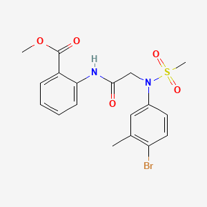 methyl 2-{[N-(4-bromo-3-methylphenyl)-N-(methylsulfonyl)glycyl]amino}benzoate