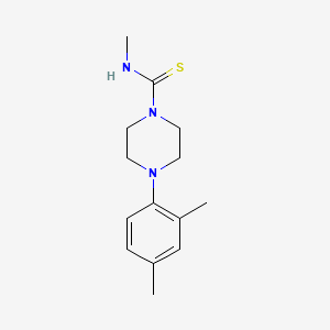 molecular formula C14H21N3S B3593965 4-(2,4-dimethylphenyl)-N-methylpiperazine-1-carbothioamide 