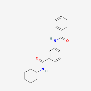 N-cyclohexyl-3-[(4-methylbenzoyl)amino]benzamide