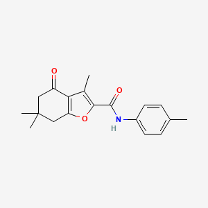 3,6,6-trimethyl-N-(4-methylphenyl)-4-oxo-4,5,6,7-tetrahydro-1-benzofuran-2-carboxamide