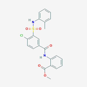 methyl 2-[(4-chloro-3-{[(2-methylphenyl)amino]sulfonyl}benzoyl)amino]benzoate