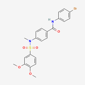 N-(4-bromophenyl)-4-[[(3,4-dimethoxyphenyl)sulfonyl](methyl)amino]benzamide