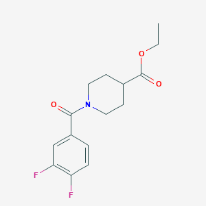 molecular formula C15H17F2NO3 B359404 Ethyl 1-(3,4-difluorobenzoyl)-4-piperidinecarboxylate CAS No. 948795-22-0