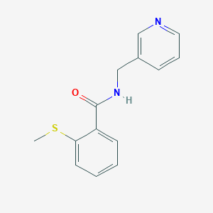 molecular formula C14H14N2OS B3594047 2-(methylthio)-N-(3-pyridinylmethyl)benzamide 