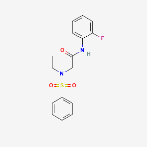 N~2~-ethyl-N-(2-fluorophenyl)-N~2~-[(4-methylphenyl)sulfonyl]glycinamide