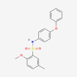 2-methoxy-5-methyl-N-(4-phenoxyphenyl)benzenesulfonamide