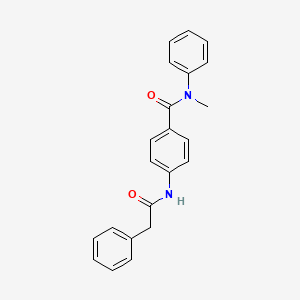 N-methyl-N-phenyl-4-[(phenylacetyl)amino]benzamide