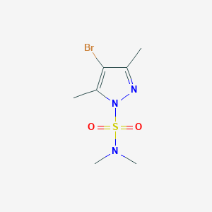 4-bromo-N,N,3,5-tetramethyl-1H-pyrazole-1-sulfonamide