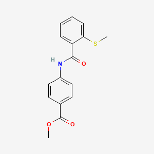 methyl 4-{[2-(methylthio)benzoyl]amino}benzoate