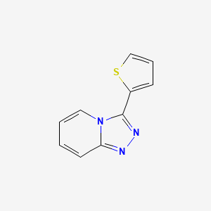 molecular formula C10H7N3S B3594116 3-(THIOPHEN-2-YL)-[1,2,4]TRIAZOLO[4,3-A]PYRIDINE 