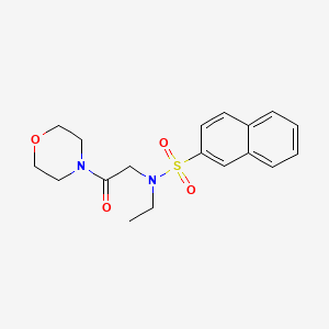 N-ethyl-N-[2-(4-morpholinyl)-2-oxoethyl]-2-naphthalenesulfonamide