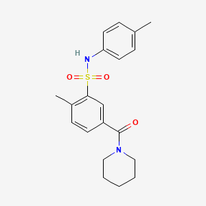 2-methyl-N-(4-methylphenyl)-5-(1-piperidinylcarbonyl)benzenesulfonamide