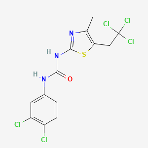 1-(3,4-Dichlorophenyl)-3-[4-methyl-5-(2,2,2-trichloroethyl)-1,3-thiazol-2-yl]urea