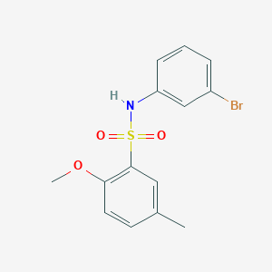 N-(3-bromophenyl)-2-methoxy-5-methylbenzenesulfonamide