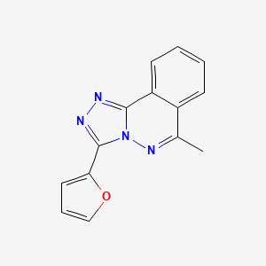 molecular formula C14H10N4O B3594210 3-(Furan-2-yl)-6-methyl[1,2,4]triazolo[3,4-a]phthalazine 