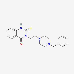 3-[2-(4-benzyl-1-piperazinyl)ethyl]-2-thioxo-2,3-dihydro-4(1H)-quinazolinone