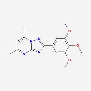 5,7-Dimethyl-2-(3,4,5-trimethoxyphenyl)-[1,2,4]triazolo[1,5-a]pyrimidine