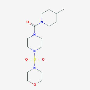 molecular formula C15H28N4O4S B359428 4-Methylpiperidyl 4-(morpholin-4-ylsulfonyl)piperazinyl ketone CAS No. 879054-70-3