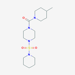 molecular formula C16H30N4O3S B359434 4-Methylpiperidyl 4-(piperidylsulfonyl)piperazinyl ketone CAS No. 879054-65-6