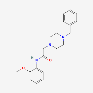 2-(4-benzyl-1-piperazinyl)-N-(2-methoxyphenyl)acetamide