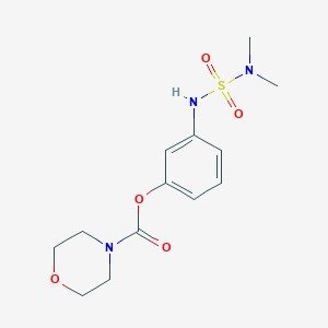 molecular formula C13H19N3O5S B359438 3-[(Dimethylsulfamoyl)amino]phenyl morpholine-4-carboxylate CAS No. 942877-07-8