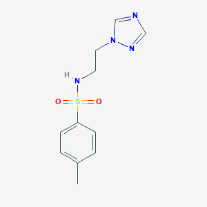 molecular formula C11H14N4O2S B359444 4-methyl-N-[2-(1H-1,2,4-triazol-1-yl)ethyl]benzenesulfonamide CAS No. 142976-05-4